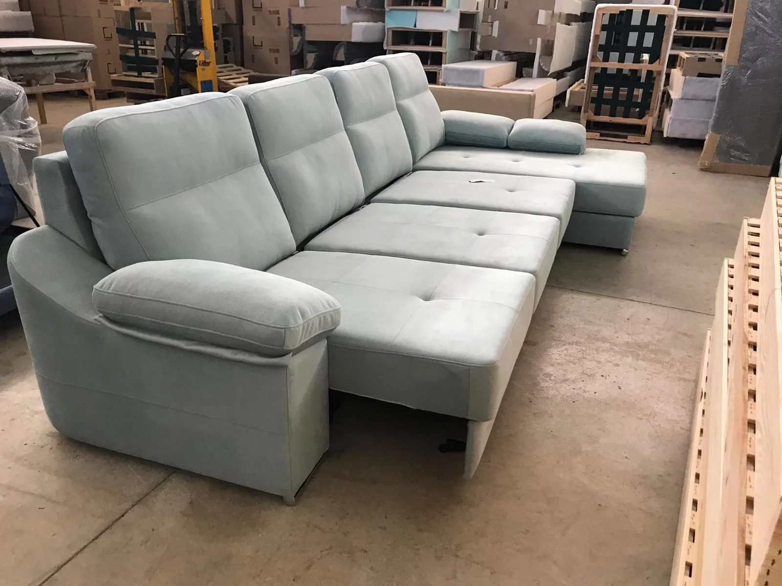 Sofá chaise longue — Torres Tapicería Madrid